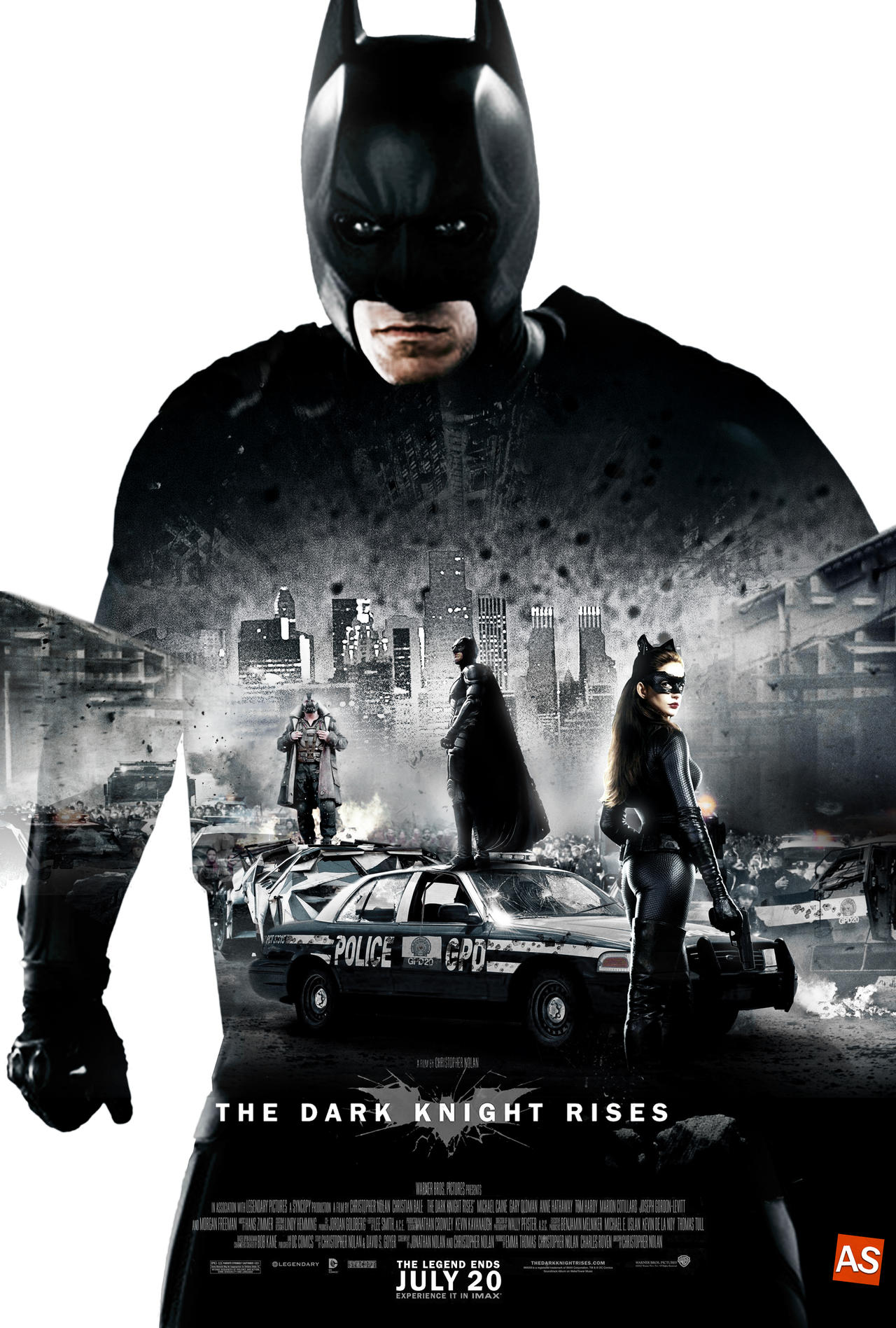 The Dark Knight Rises poster (Total Recall style)