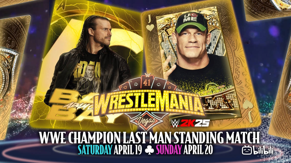 Wm41 Card Wrestlemania 41 Matchcard Remake v2 by Swan416ya on DeviantArt