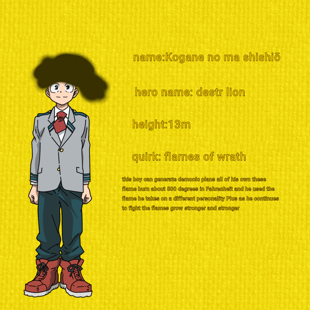 Mha Oc File Mha OC profile by Dorado645 on DeviantArt