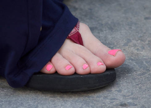 Pink Toes Close Up