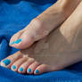 Rica's Sandy Toes in Light Blue 10