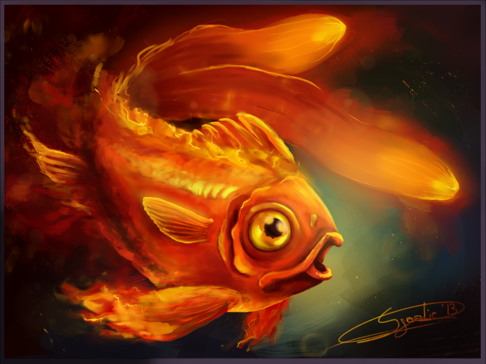 Fire Fish by Sjoelie on DeviantArt