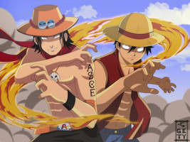 Ace and Luffy