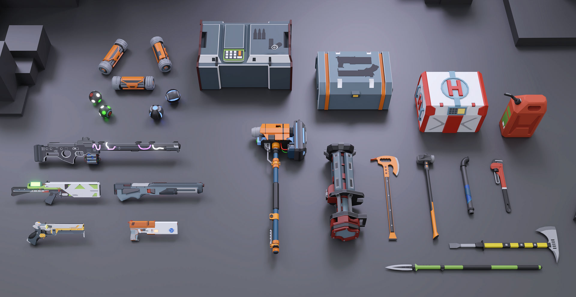 Si-Fi weapon pack by QuadVertex on DeviantArt