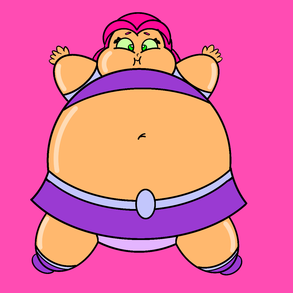 Starfire Over Inflation Starfire Inflated by Gifinf on DeviantArt