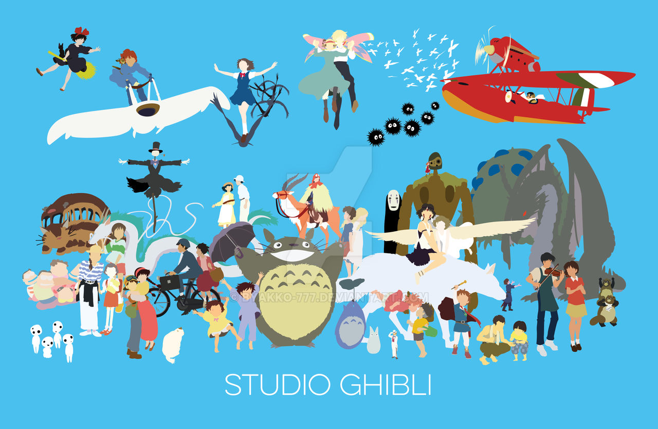 Tribute to Studio Ghibli by Byakko-777 on DeviantArt