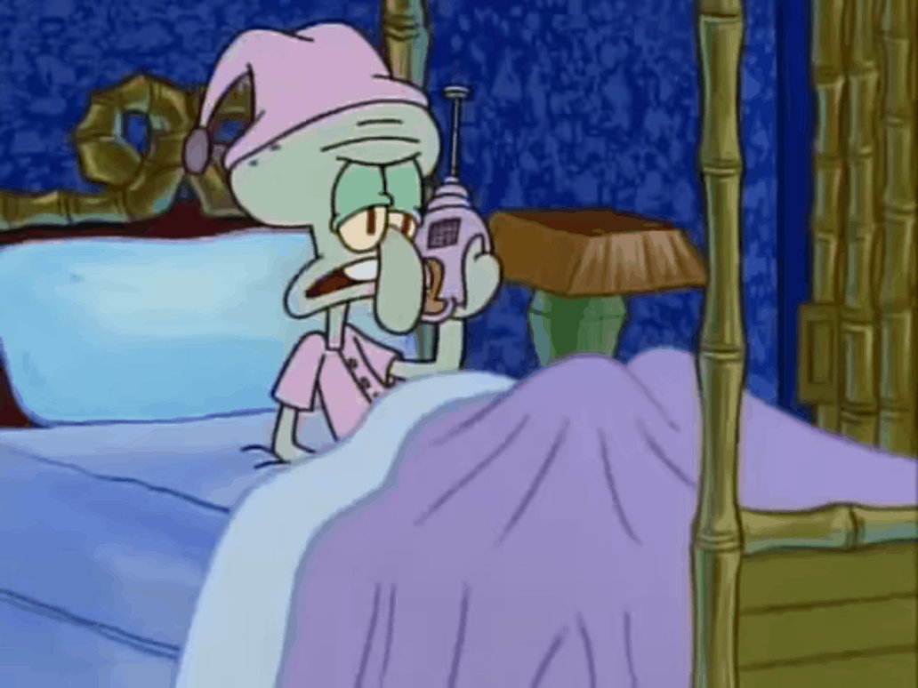 Squidward Boring Routine Squidward-Is It Time To Already To Ruin My Day? by BenjiRivera1991 on ...