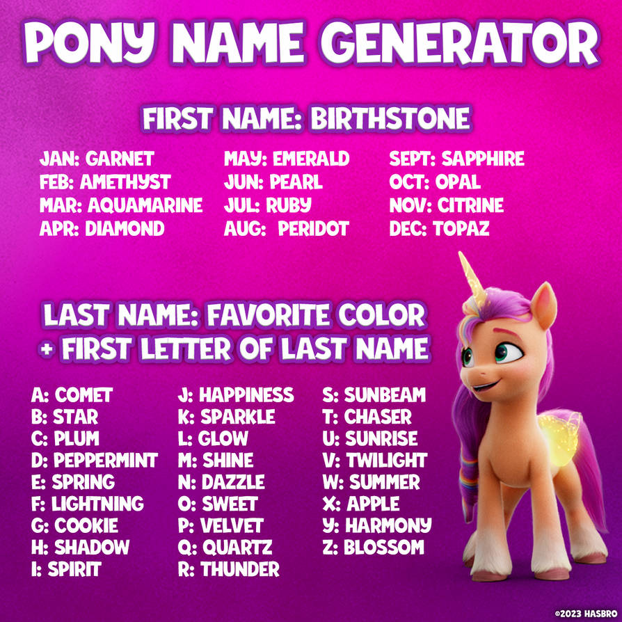 What Is Your Pony Name By BenjiRivera1991 On DeviantArt what-is-your-pony-name-by-benjirivera1991-on-deviantart