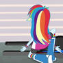 Rainbow Dash Gets Ready For Battle