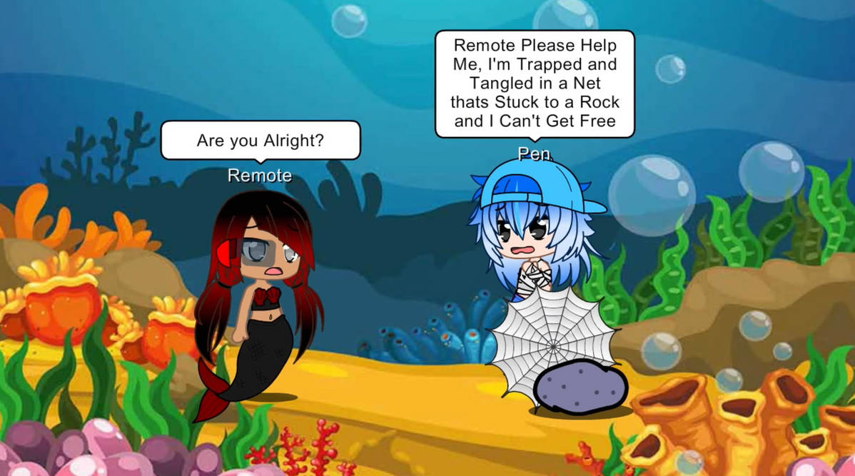 Trapped in a Fishing Net (Part 5) by princessugarpie101 on DeviantArt