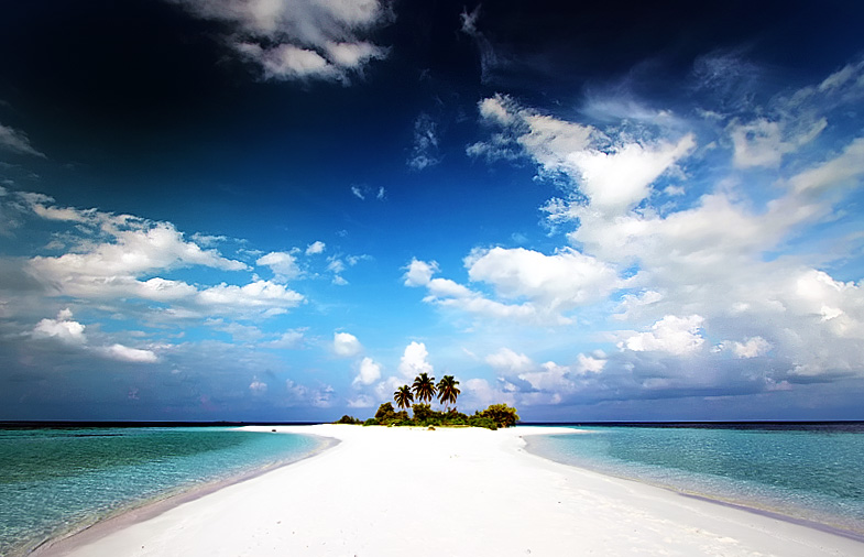 White Beach, Blue Sky
