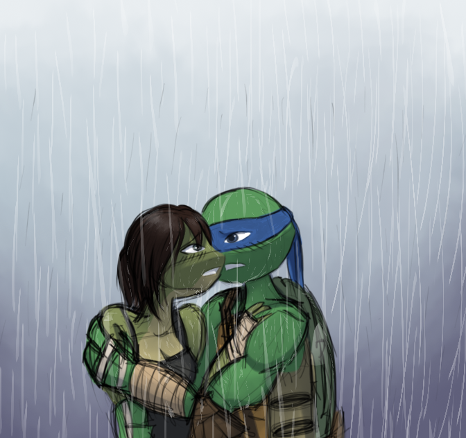 Pin en TMNT raph x leo kiss