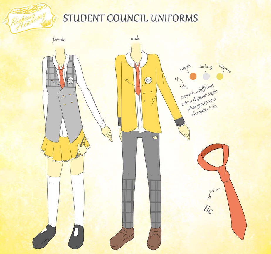Council Robe Pfp RA: Student Council Uniforms by strawinmyberry on DeviantArt