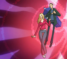 Ninth Doctor and Rose by martinacecilia