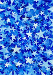 Watercolor texture - stars