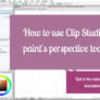 Clip Studio Paint perspective tool - videotutorial