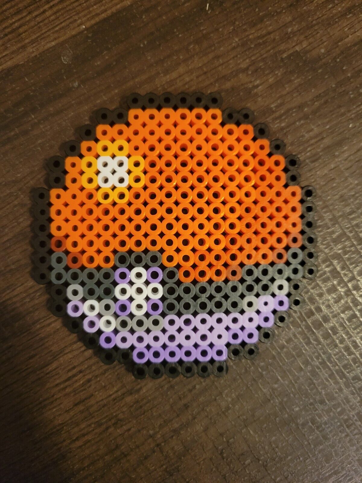 Pokemon Perler Bead Pokeball, Fuse Bead Art