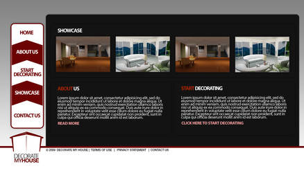 Decorate My House Web Design