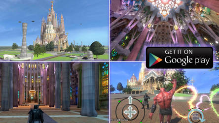 Explore completed Sagrada Familia in 3D game app