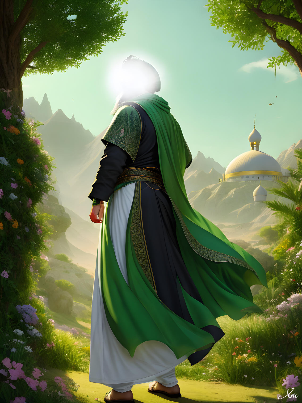Imam Al Mahdi (a.f) created with AI #1 by Xalil313 on DeviantArt