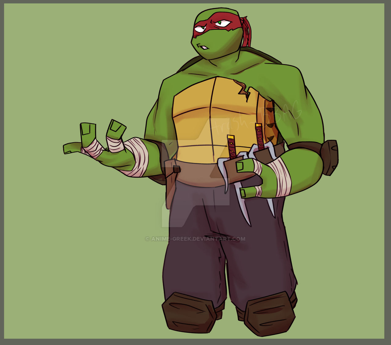 Tmnt Raph Buff TMNT2012 | Older Raph by Anime-Greek on DeviantArt