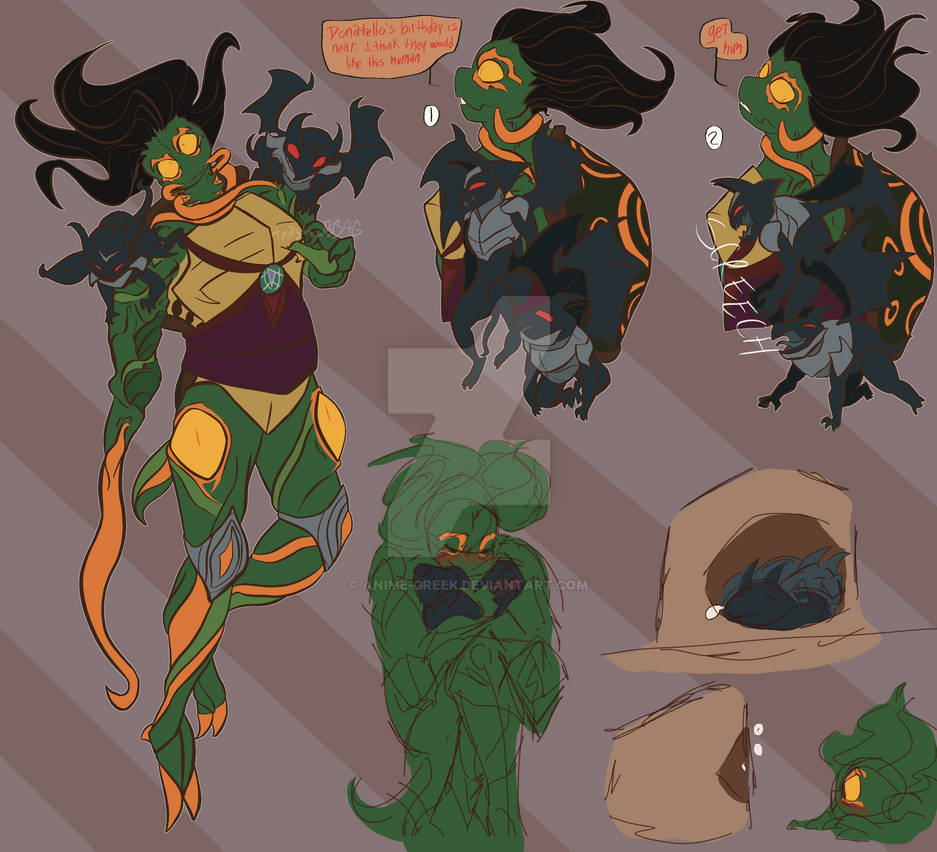 Krang Design ROTTMNT | Krang!Michelangelo Design (12-23) by Anime-Greek on DeviantArt