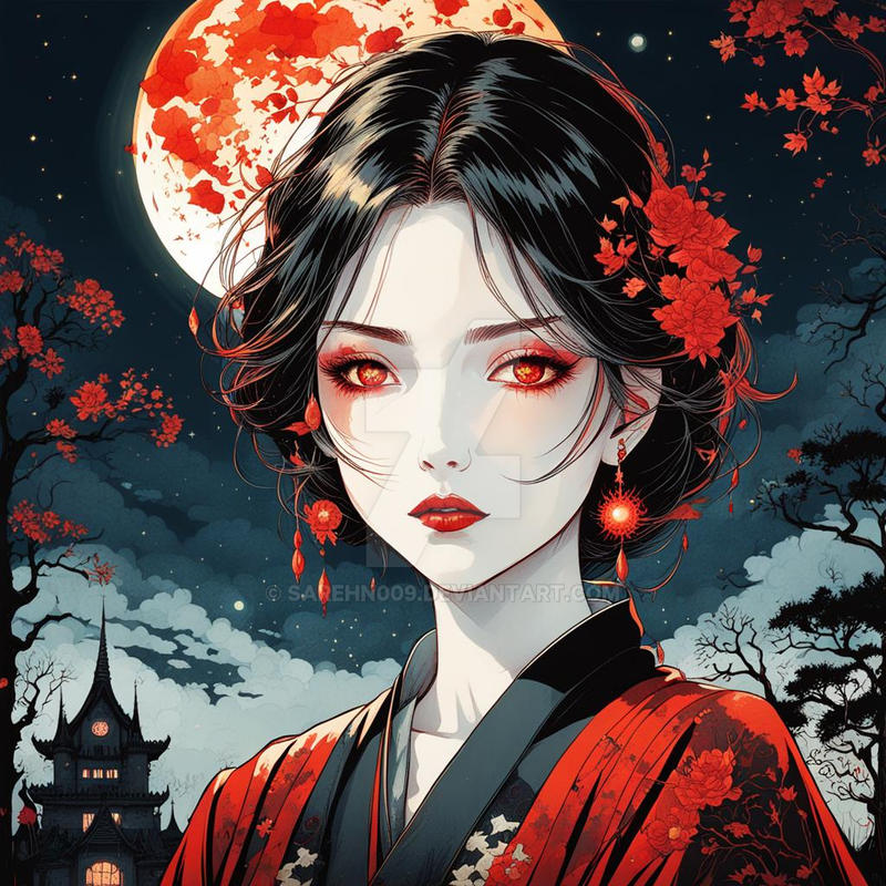 Vampire Blood Moon Python Code Blood Moon Vampire by Sarehn009 on DeviantArt