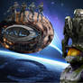 Halo outerspace wallpaper