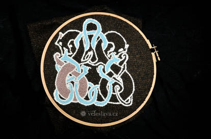 Oseberg embroidery WIP 2