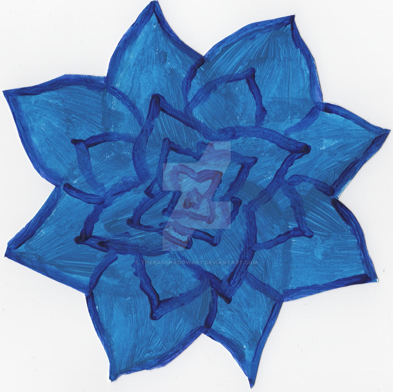 Printable Blue Roses Hand Painted Printable Blue Flowers by TheBadShadowArt on DeviantArt