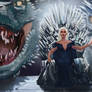 Daenerys Targaryen on the Iron Throne