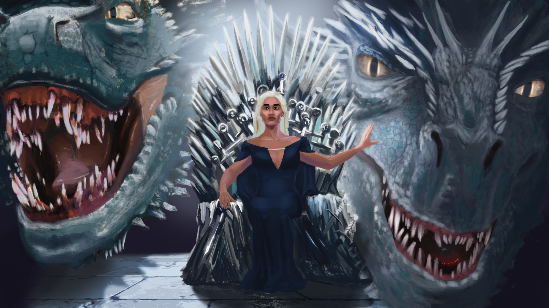 Para buscar refugio Espacioso Nuevo significado Daenerys Targaryen on the Iron Throne by Bloody-Dingo on DeviantArt
