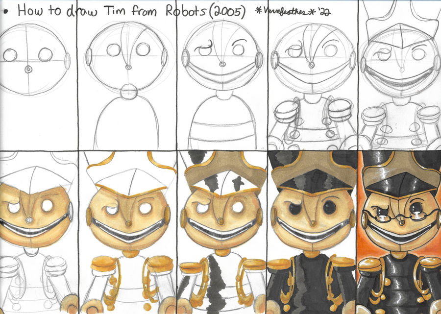 How to Draw Tim From Robots by TeenyTinyMoth on DeviantArt
