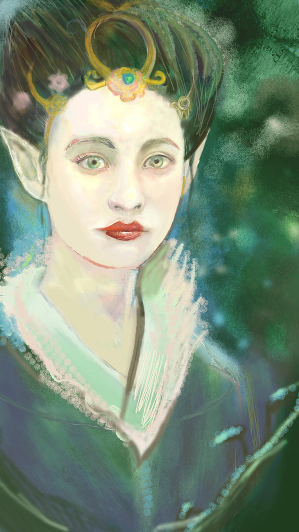 Geisha elf, elf geisha WIP 2