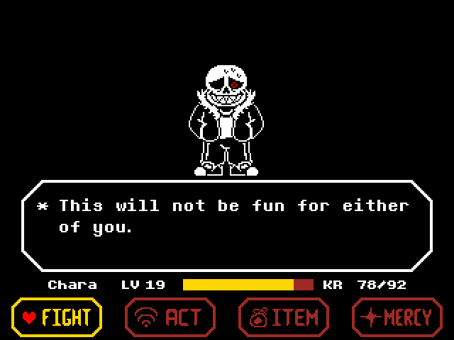 Underfell Sans Genocide Fight Mockup By Tendo63 On Deviantart