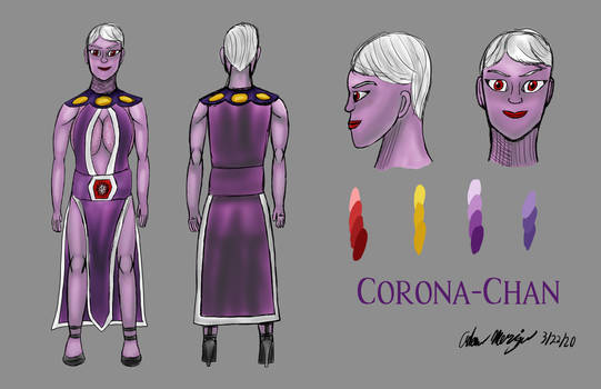 Corona-chan Concept Art
