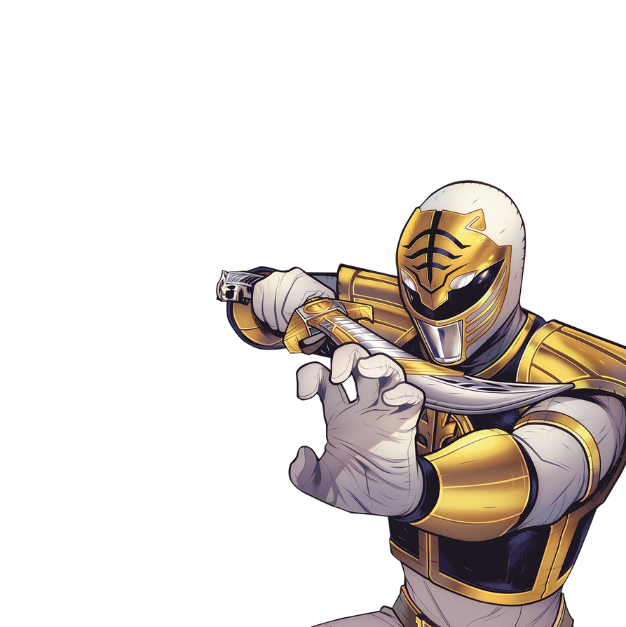 Tommy Oliver (White MM Ranger) Render by Techno3456 on DeviantArt