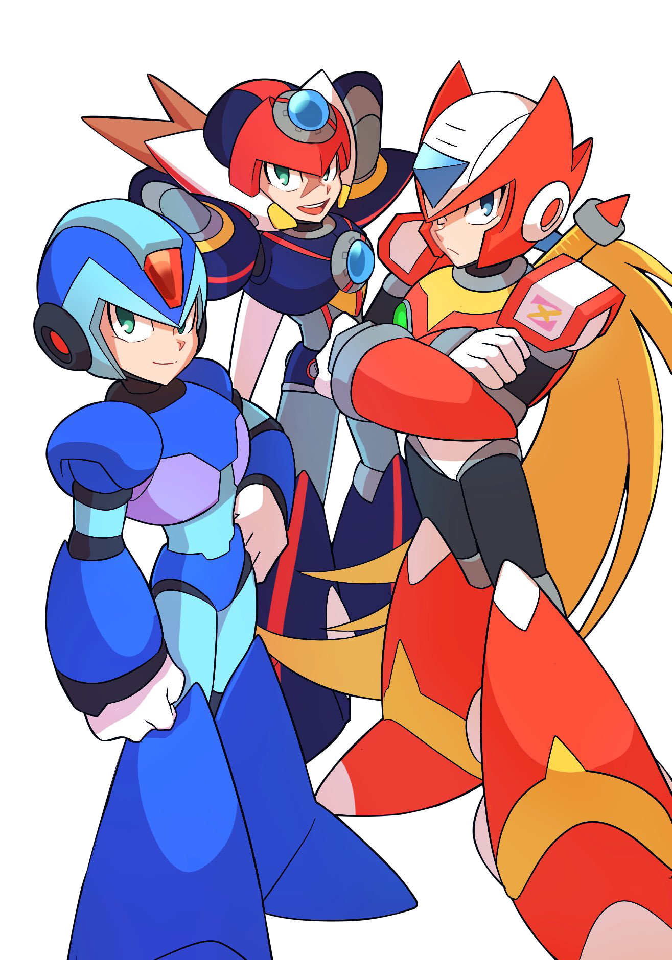 Deviantart Zero X, Zero And Axl Render by Techno3456 on DeviantArt