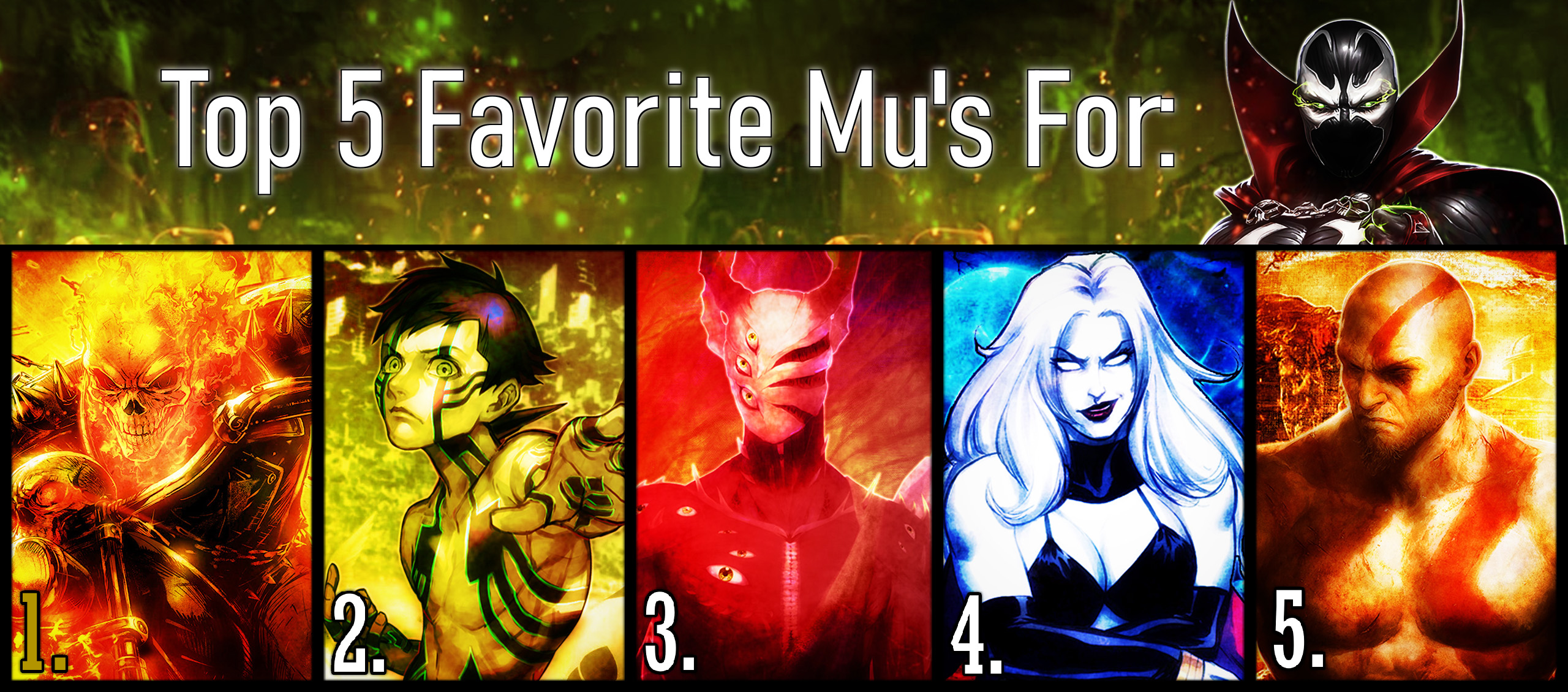 Top 5 Favorite Matchups for Spawn by Techno3456 on DeviantArt