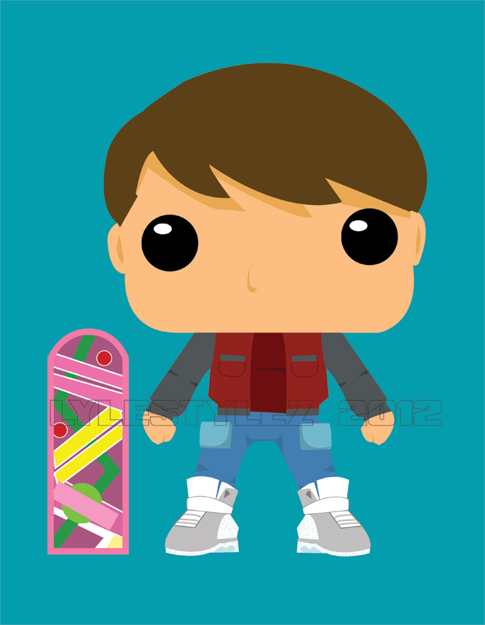 POP! fan concept art: Marty Mcfly from BTTF2