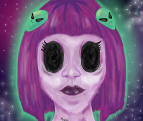 SHE DOESN'T HAVE A NAME YET - Alien girl