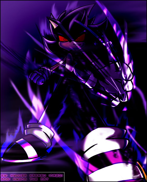 Dark Super Sonic (Stage 2) by MegaforceRed on DeviantArt