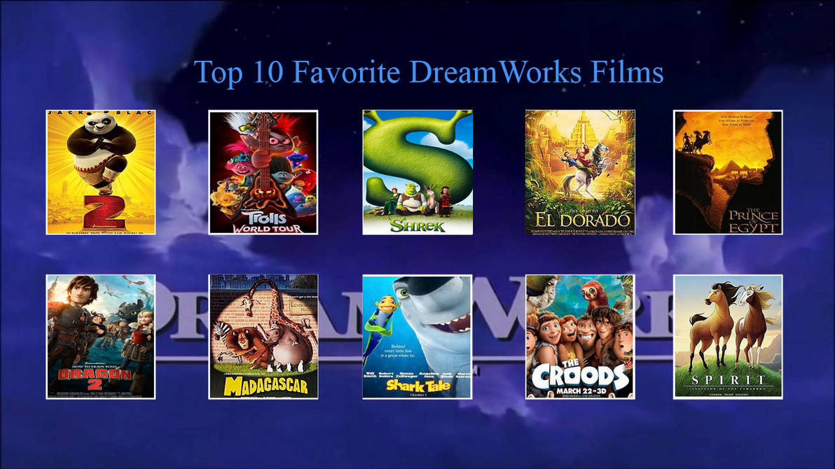 Top 10 Dreamworks movies by Blueberrycat93 on DeviantArt