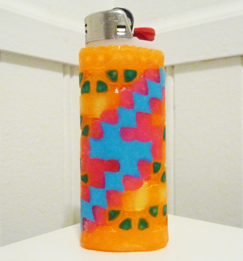 Perler Bead Lighter Case