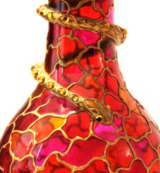 Round Snake Vase detail by ArtByOlia