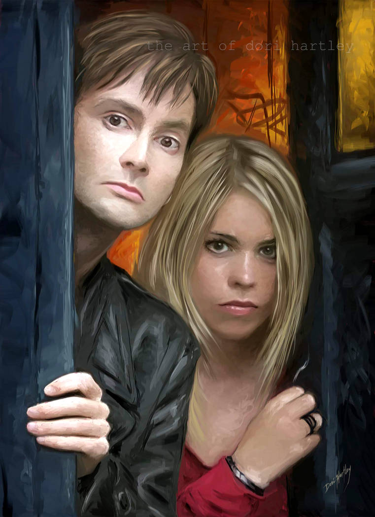 Tenth Doctor and Rose by Lucival