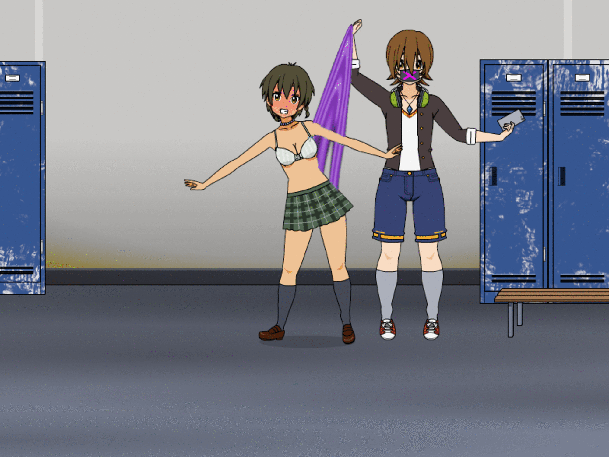 Anime Wedgie Fight GIFs
