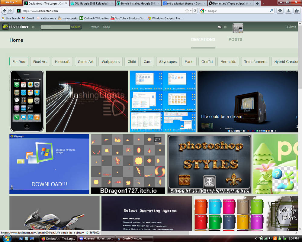 Cool Deviantart theme that looks like the old UI! by TheToonsOfJosh on ...