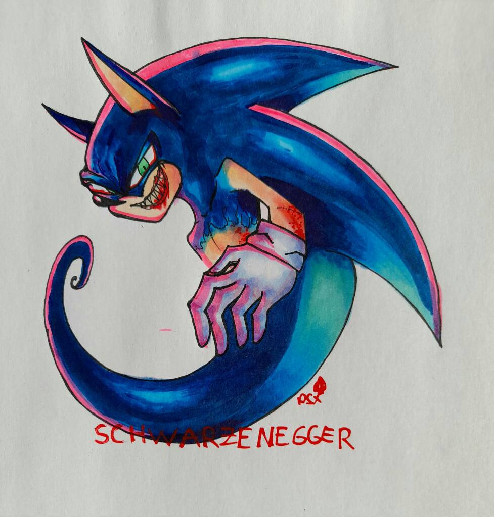 sonic.exe - Desenho de _anonymouzz_ - Gartic