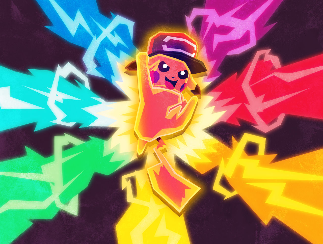 Pikachu Ten Pikachu Thunderbolt Spritebest Dibujos Animados